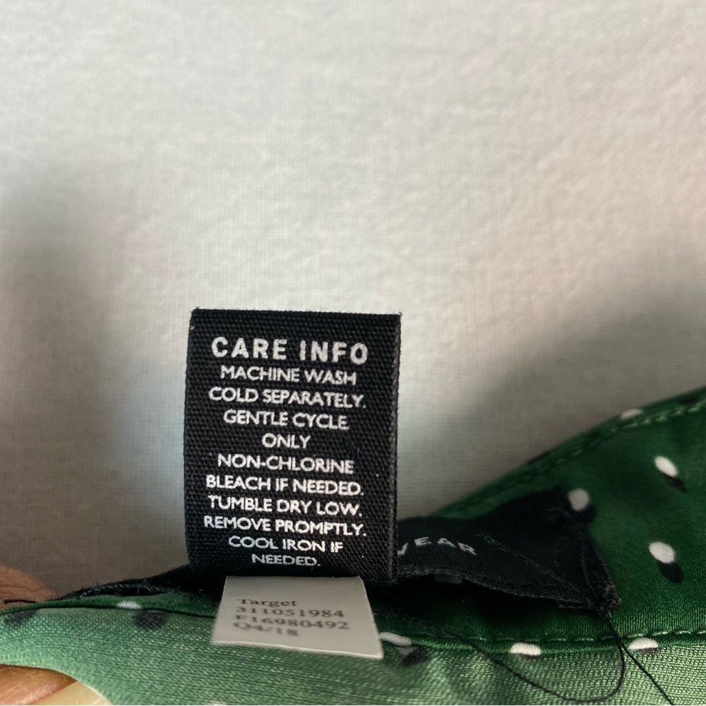 Who What Wear Green Maxi Skirt Polka Dot Prairie Cottagecore Size 6 - Picture 9 of 9